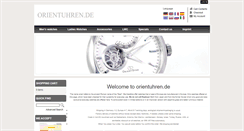 Desktop Screenshot of orientuhren.de
